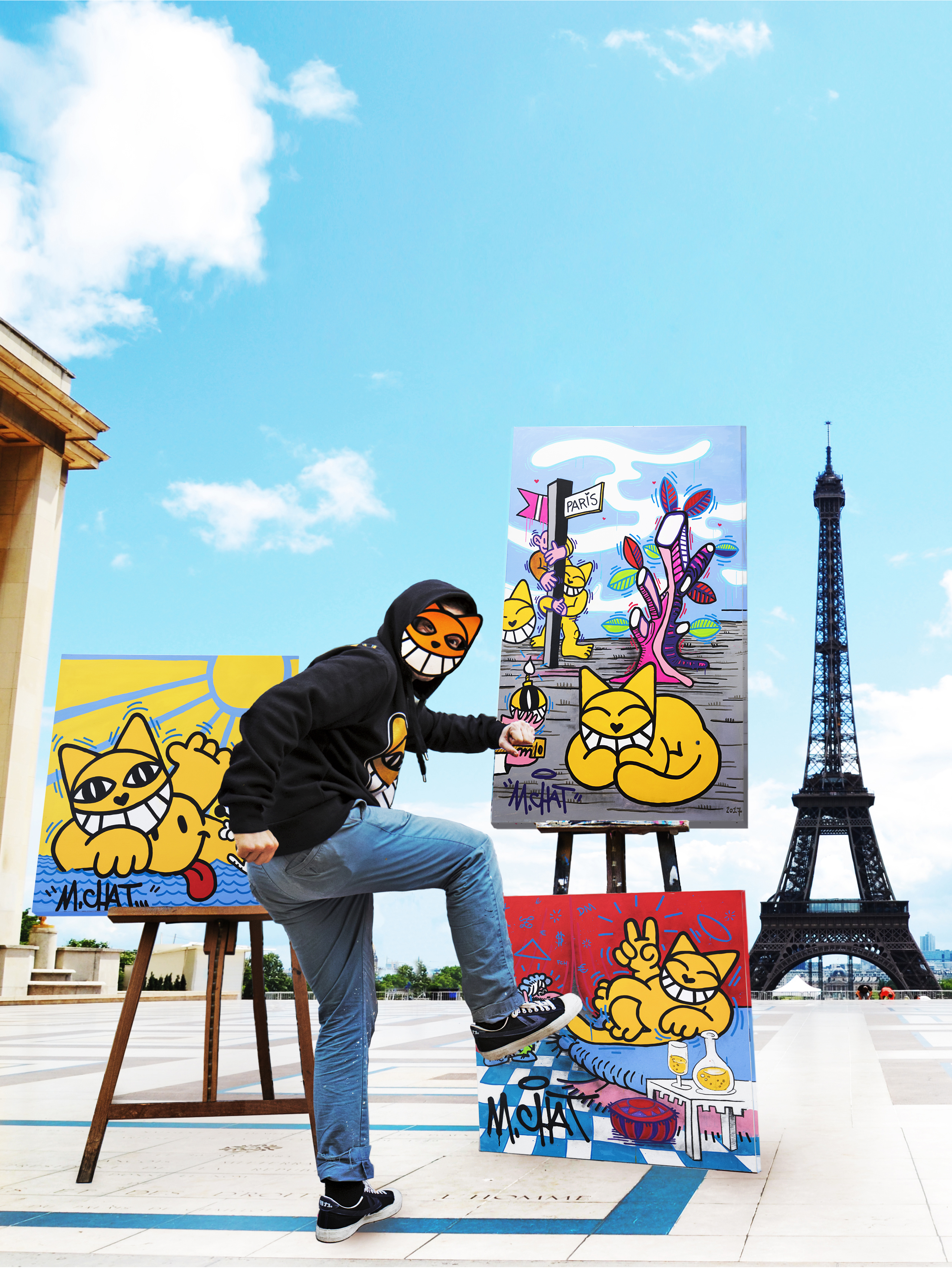 Solo show "Chat Cartoon" de M. Chat